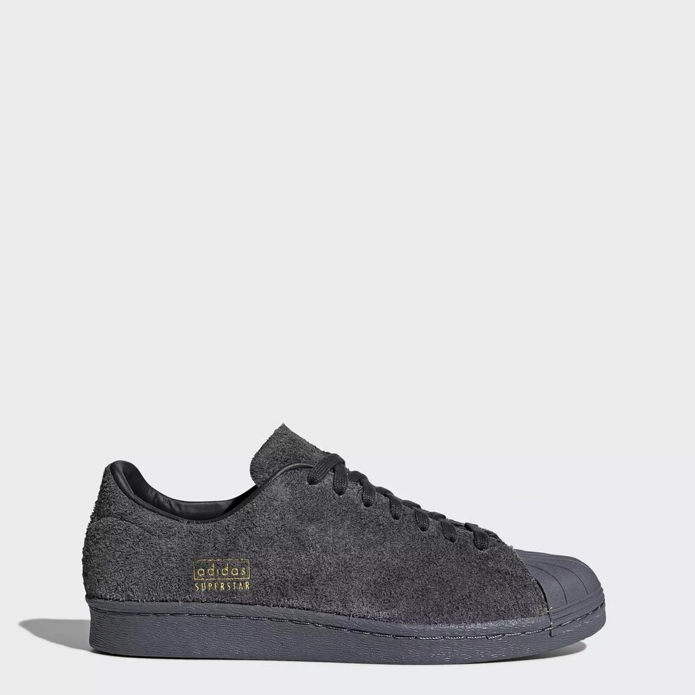 Adidas Superstar 80s Clean Tenis Negros Para Hombre (MX-30457)